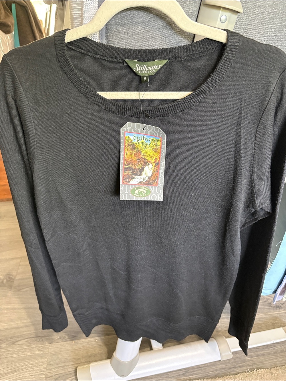 Stillwater Supply Black Crew Neck Sweater